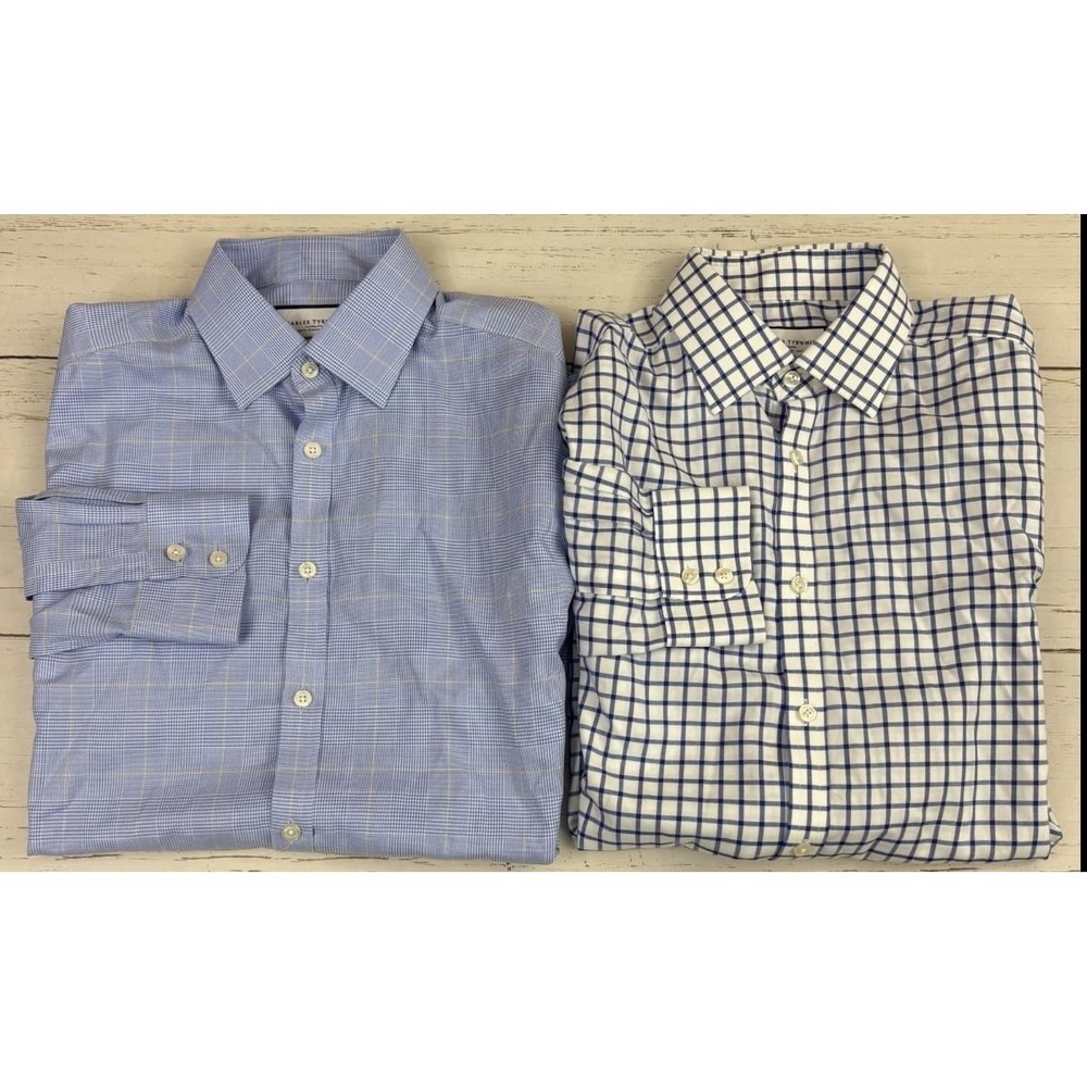 Charles Tyrwhitt Dress Shirt Extra Slim Fit Non Iron Lot Of 6 Mens 15.5 32/33 - Picture 2 of 16
